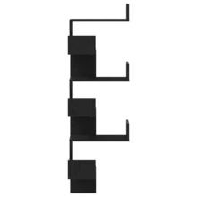 vidaXL Eckregal Eiche schwarz 45 x 45 x 147 cm Holzwerkstoff - Verschiedenfarbig - Übersicht 6