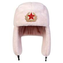 Gorro Lei Feng unisex con etiqueta de estrella de cinco puntas, gorro con orejeras para invierno, gorro de esquí para mantener el calor, gorro de bombardero para conducción al aire libre, actividades en la nieve IKWG - Gris - Ver 9