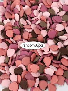 10-30-50-100pcs/Set Finger Makeup Sponge Puff, Latex-Free Hybrid Sponge With Air Cushion, Suitable For Foundation, Powder, Concealer, Fits All Skin Types - Multicolor - View 14