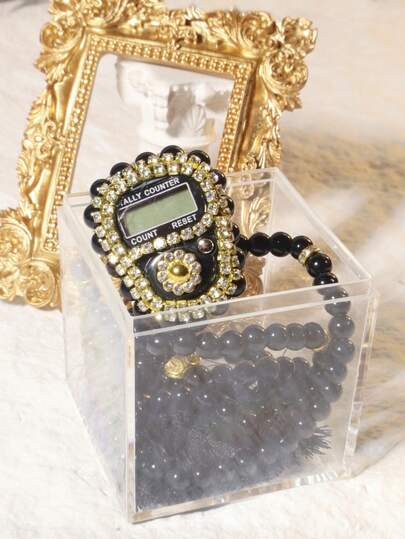 1pc Prayer Bead Counter Set - High-End Packaging With Ring Counter Bracelet Set, Compact Mini Portable Ring Counter, Suitable For Learning, Exercise, And Other Counting Activities