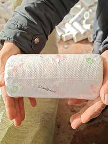 Toallas de papel de cocina desechables y lavables, toallas de papel de limpieza de cocina, paño flojo, toallas de papel absorbentes, de uso dual en seco y húmedo, toallas de papel a prueba de aceite para lavar platos, papel de cocina, suministros de cocina, suministros para fiestas de Navidad (patrón aleatorio)