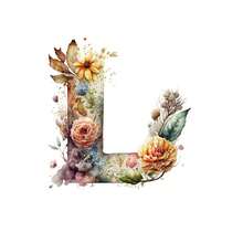 1pc, A-Z Clothes Stickers Beautiful Alphabet With Flower Heat Transfer For Clothes Pillow Patches Iron On Sticker Diy A-Level Washable Clothes Decals - Multicolor - View 7