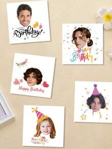 Custom Temporary Tattoo Stickers, Suitable For Various Parties Such As Birthday Celebrations, Weekend BBQs And Cocktail Parties, Easy Handmade Use, Ideal For Bachelorette Parties, Multifunctional, Decorative, Lettering, Solid Color, Exquisite, Fashionable, Retro - Multicolor - View 5