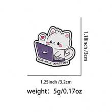 Creative Cartoon Animal Quotes Brooch, Anime Badge - Multicolor - View 10