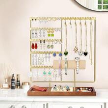 Organizador de Joyas, Organizador de Aretes de 5 Niveles Estante de Joyas, Exhibicin de joyas de Collares, Joyero Organizador Para Guardar Pulseras Pendientes Anillos Relojes - Aire - Ver 9