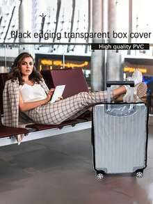Vỏ bọc hành lý siêu trong suốt có thể tháo rời bằng PVC, Vỏ bọc hành lý, Vỏ bọc chống bụi cho hành lý du lịch, Vỏ bảo vệ hành lý du lịch và Vỏ bọc hành lý có bánh xe - Nhiều màu - Xem 10