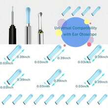 100 Pcs Silicone Ear Spoon Tips Ear Cleaner Otoscope Replacement Accessory Set Reusable Pick Ear Wax Removal Tips Kit For Ear Camera Family Adults Baby Ear Health Care - As Pic - View 3