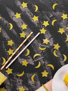 15/30/50g Golden Glitter Confetti, Glitter Small Star Table Confetti, Star And Moon Table Decoration, Suitable For Weddings, Birthdays, Eid Al Fitr, Party Decoration