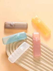 5/1个牙签牙线收纳盒，小型收纳盒，旅行收纳盒，便携式药盒，小物件整理盒，多种颜色可选 - 适合存放口腔卫生工具和旅行 - 迷你包配件 - 彩色 - 查看 3