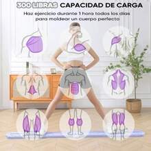 Tabla de Pilates Multifuncional Tablero Plegable con Cuerda de Tracción y Accesorios para Abdominales, Entrenamiento en Casa, Ejercicios de Fuerza y Yoga(negro) - Multicolor - Ver 7
