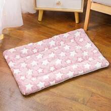 1pc Soft Plush Pet Mat, All Season Use, Machine Washable, Can Be Used As Cushion Cover Or Pillow, Suitable For Rabbits, Kittens, Squirrels, Hedgehogs, Hamsters And Other Small Pets, Pet Bed Mat, Blanket
