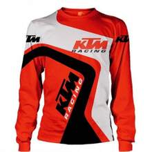 KTM Racing Red Long Sleeve Shirt 3D Full Printing US Size S-5XL LOVELY GIFTS - Màu sắc hỗn hợp - Xem 2