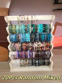 10/20/30Pcs Mixed Bohemian Colorful Glass Beaded Bracelets Set - Stackable Multi-Style Stretch Bracelets For Women, Suitable For Women Versatile For Daily Wear And Gifting - Multicolor - View 11