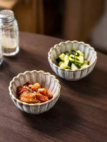 2 Stücke/4 Stücke Dipschälchen, Vintage japanischer Stil Keramik Gewürzplatten, hochwertige Geschirr Vorspeisen Teller für Sojasauce, Essig, Salatdressing, Ketchup, Essiggurken - Verschiedenfarbig - Übersicht 6