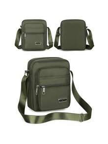 极简时尚单肩包，休闲男士单肩包，极简帆布斜挎包