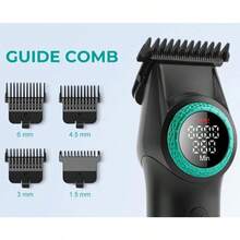 VGR 男士电动理发器/剃须刀/专业理发器/LED智能数码9000转/分钟可调节胡须修剪器/理发器 V-977&377 - 彩色 - 查看 3