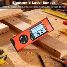 NJTY 1pc 50m Laser Distance Meter With Electronic Angle Sensor Level, Laser Rangefinder Wheel Ruler, Suitable For Home Decor, Construction, Woodworking And DIY