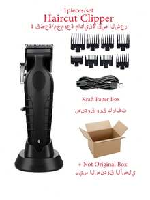 Kemei Bộ dụng cụ cắt tóc chuyên nghiệp, máy tỉa tóc 0mm, máy cạo râu điện, bộ sản phẩm chăm sóc cá nhân hàng ngày cho nam giới gồm máy cắt tóc, máy tỉa tóc và máy cạo râu 2296+2299+112, bộ dụng cụ dùng trong salon, bộ dụng cụ cắt tóc và cạo râu cho nam giới dịp năm mới. - màu đen - Xem 14