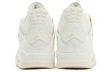 Nike Air Jordan 4 Metallic Gold Comfortable And Versatile Mid-Top Sneakers Zapatos De Mujer AQ9129-170 - 白色 - 查看 6