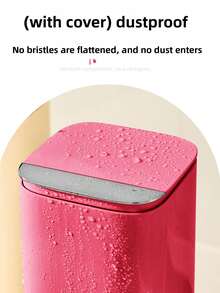 1pc Makeup Brush Storage Box Automatic Lifting Eye Shadow Brush Powder Blusher Powder Brush Advanced Desktop Press Brush Bucket - Multicolor - View 11