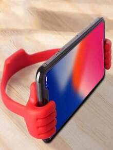 1pc Thumb-Shaped Flexible Universal Phone/Tablet Stand, Smartphone Holder, Enjoy Movies And More On Your Phone In Bed