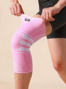JINGBA SUPPORT 1pc Unisex Elastic Non-Slip Knee Sleeve, Suitable For Basketball, Cycling, Running And Other Sports, Fitness Accessory, Sports Knee Pad, Gym Knee Pad - Multicolor - View 11