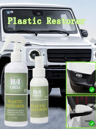 H4Cacle Bilinredningsbalsam, Plast- och läderrestaurerare, Antioxidant, Sätesputsning, Bilrengöring, Bilinredningsrengöring