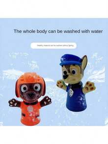 1pc PAW Patrol Cartoon Anime Model Toys, Male And Female Animal Set, Soft Rubber Interactive Hand Puppet, Finger Toy, Birthday Gift(Random Style) - Multicolor - View 10