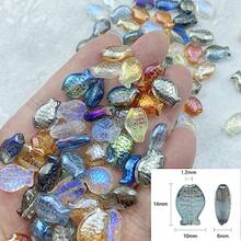 90pcs Fish Crystal Glass Beads For Jewelry Making Fish Glass Spacer Beads For Earring Bracelet Necklace Key Chains Jewelry DIY Craft Making 14x10mm - 紅色 - 查看 5
