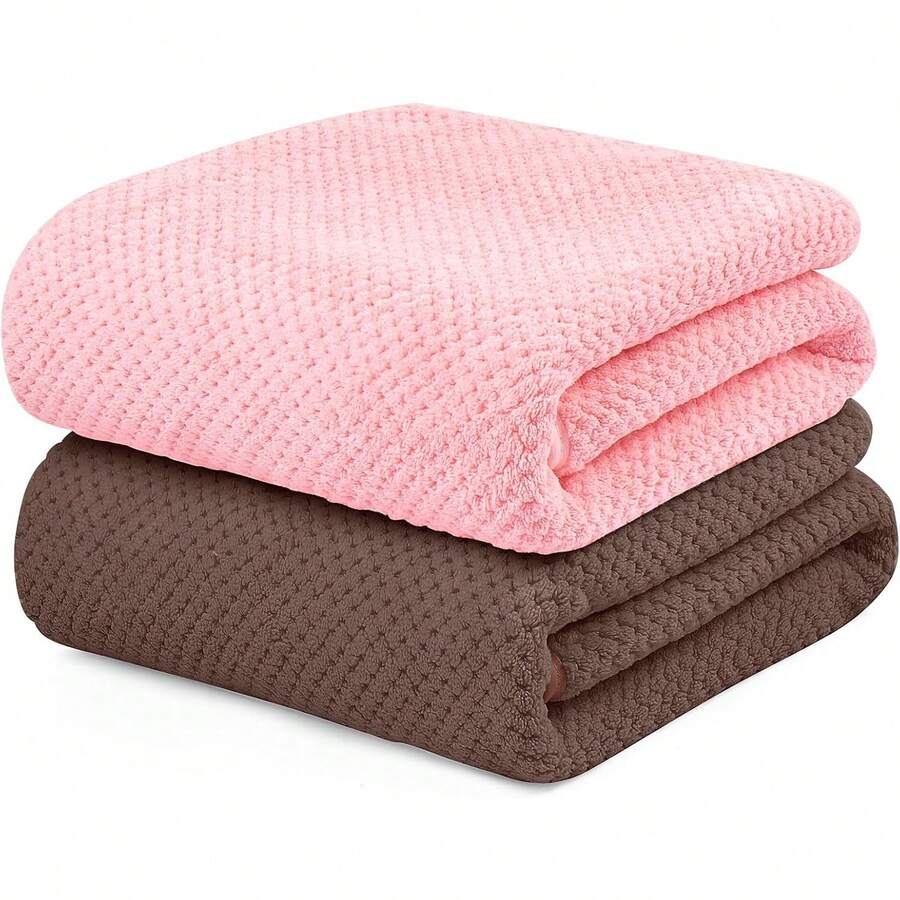 Towels - Brown+Green - View 1