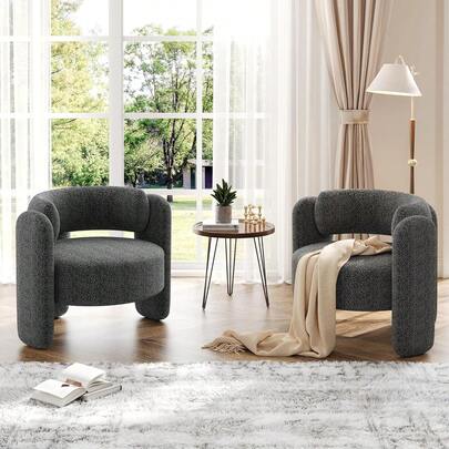 PtioHavn Sillón Sofá Individual Elegant Velvet Terciopelo Mueble Sala