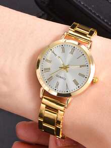 1pc Graduation Digital Small Disc Girls Steel Strap Watch And 1pc Bracelet Jewelry Set For Ladies - Multicolor - View 7