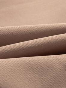 Women's Chestnut Color Seamless Safety Shorts, High Waist, Opaque, Stretchy, Breathable, Comfortable Slip Shorts - Khaki - View 5