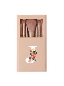 Portable Makeup Brush Set, Includes Mirror Case, A-Z Floral Pattern Makeup Brushes, Multi-Function Makeup Brush Set, Mini Multi-Function Makeup Pen, Foundation Brush, Eyeshadow Brush, Suitable For Beginners, With Makeup Organizer. This Convenient Makeup Tool Kit Is An Ideal Gift For Girls, And A Must-Have For Travel, Especially Suitable For Christmas, Thanksgiving, New Year And Valentine's Day. - Multicolor - View 19