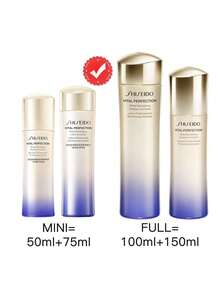 SHISEIDO [Mini] Sữa dưỡng da Vital Perfection Bright Revitalizing Lotion Enriched 75ml + Sữa dưỡng da Vital Perfection Bright Revitalizing Emulsion Enriched 50ml [DÀNH CHO DA KHÔ] / Đánh thức sức mạnh phục hồi của làn da để có vẻ ngoài tươi sáng, ngậm nước / Trải nghiệm vẻ ngoài trẻ trung hơn / Làn da săn chắc hơn, rạng rỡ hơn và hướng tới một tương lai tươi sáng hơn / Cải thiện rõ rệt tình trạng thâm nám và xỉn màu. - Đối với da khô: 75ml + 50ml - Xem 2