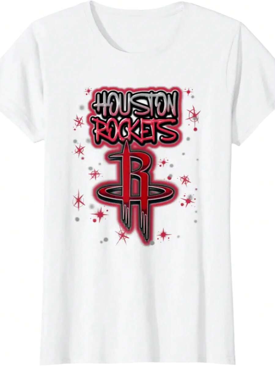 Airbrush Logo T-Shirt - White - View 1