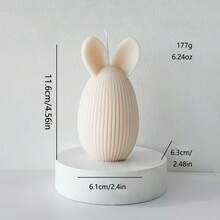 1pc Easter Egg, Easter Bunny Shaped Scented Candle, Smokeless Candle For Home Decor, Room Decor, Bedroom, Party, Dining Table, Kitchen, Restaurant, Birthday, Holiday Decoration - Multicolor - View 11
