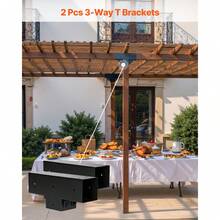 Brackets - 2 Stück 4 x 4 Zoll T-Typ - Bekijken 3