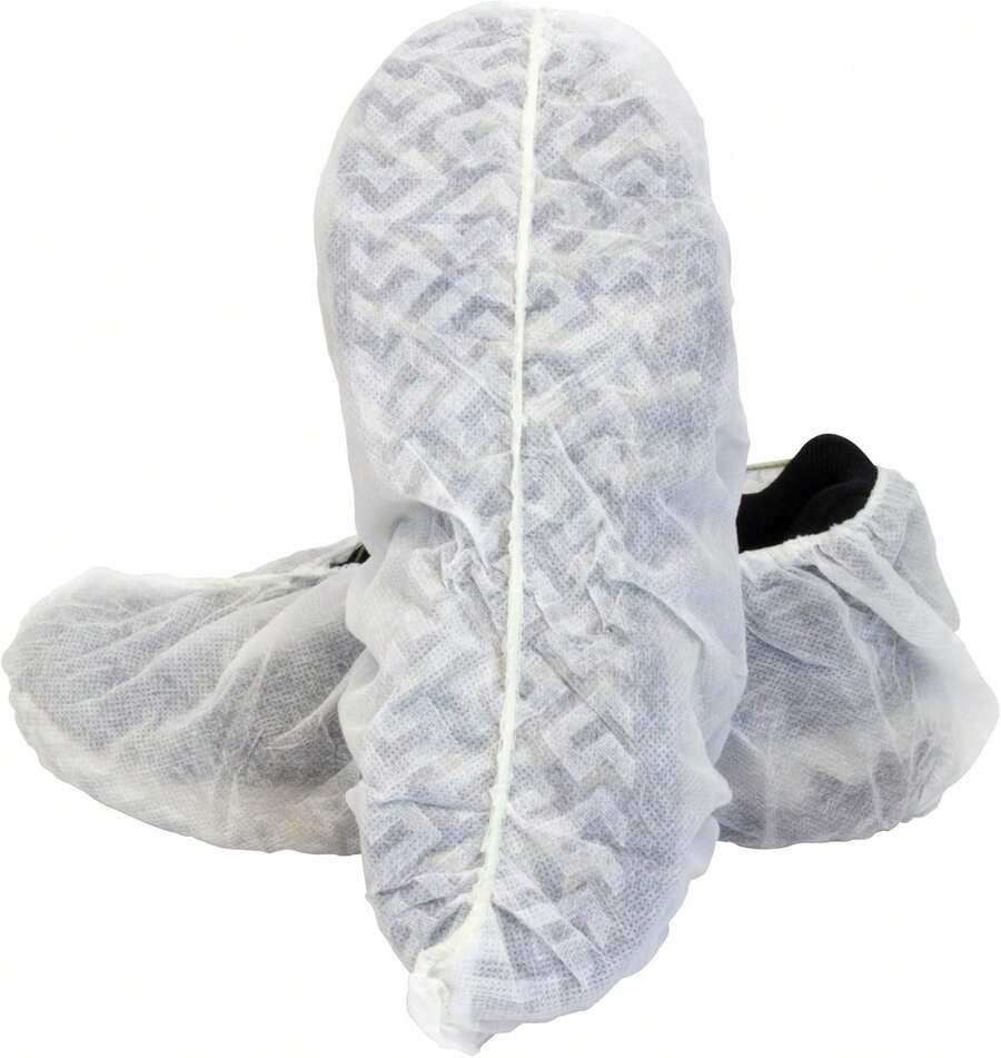DIKEN piezas de Cubrezapato Desechable Antiderrapante | Unidad Talla, Polipropileno Blanco. - 1 - Ver 1