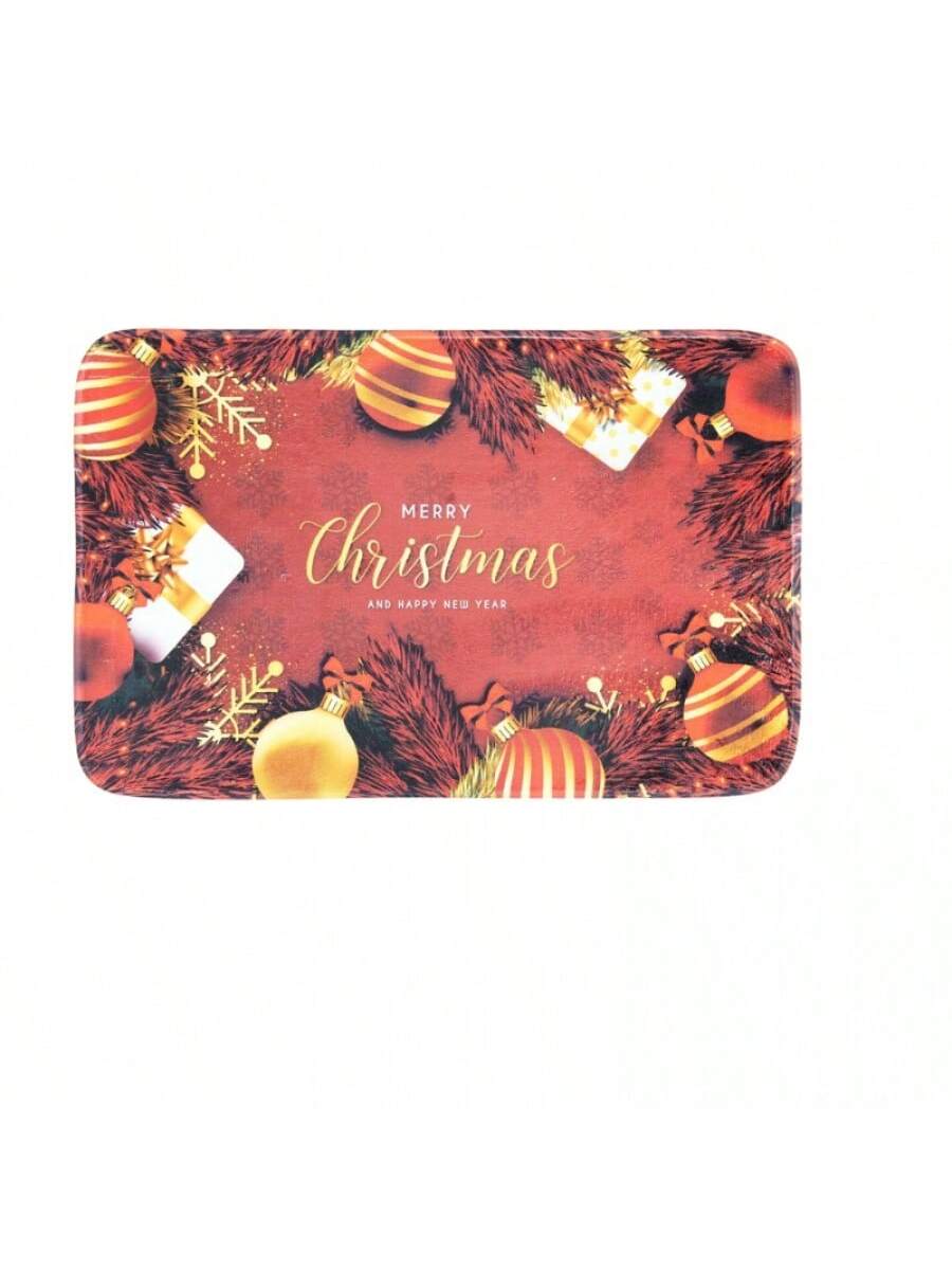 Alfombra de espuma de franela estampada 50*80 - Estilo navideño