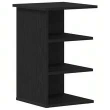 Tavolino laterale vidaXL in rovere nero, 35 x 35 x 55 cm, materiale a base di legno. - Multicolore - Visualizzare 10