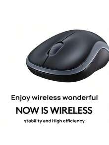 Logitech M185無線辦公室滑鼠 即插即用免驅動 持久續航 1000DP 精準追蹤 輕音按鍵設計 筆記型桌上型電腦通用 - 藍色 - 查看 4
