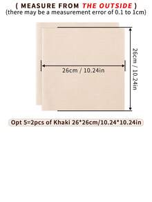 2pcs Khaki/Black/White Handmade DIY Embroidery Fabric, Medium Softness, Clean Surface, Evenly Distributed Threads, Suitable For Embroidery Crafts - Multicolor - View 17