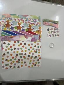1 pezzo di carta da regalo arcobaleno, confezione regalo per il Giorno dei bambini, festa di nascita, scatola per festa per bambini - Multicolore - Visualizzare 15