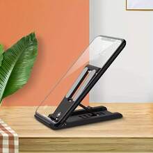 Adjustable Foldable Tablet & Phone Stand, Fits 4.6-12.9 Inch Devices, PVC Material, 6-Level Height Adjustment, Desktop Holder, Suitable For Kindle, Switch And Live Streaming - Multicolor - View 5