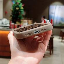 2pcs Set: Brown Self-Adhesive Card Holder/Card Slot Phone Case/Card Holder With Cardholder TPU Shockproof Protective Case Compatible With IPhone 6/7/8/X/Xs/XR/XS Max/11/12/13/14/15/16 Pro Max, Suitable As Birthday And Christmas Gifts For Couples, Women, Daughters, Boyfriends, Girlfriends, Teenagers - Brown - View 3