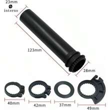 Puo de Moto Agarradera Manillar Empuadora Antideslizante Contrapeso Universal Hand Grips de Aluminio - azul - Ver 5