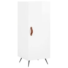 Credenza vidaXL bianca lucida 34,5x34x90 cm Materiale a base di legno - Multicolore - Visualizzare 10