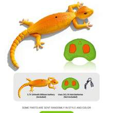 Remote Control Color Changing Chameleon Climbing Toy, Crawling Lizard Toy Car With LED Eyes, Rechargeable RC Gecko Toy, Dual Mode Floor & Wall Driving, Gift For Boys & Girls 3+ Years Old - Multicolor - View 10