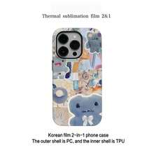 Funda de Teléfono 'Fragranced Girls' de Muñeca Linda 2 en 1 Carcasa Brillante Compatible con 17 16 e 15 14 13 12 11 Pro Max Plus - Blanco10 - Ver 7